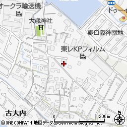 兵庫県加古川市野口町古大内443周辺の地図