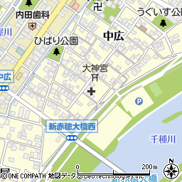 兵庫県赤穂市中広695周辺の地図