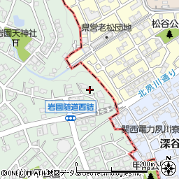 兵庫県芦屋市岩園町32周辺の地図