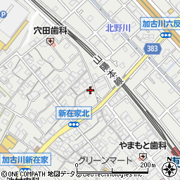 兵庫県加古川市平岡町新在家1034-2周辺の地図