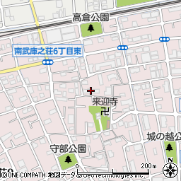 ティエラ武庫之荘周辺の地図
