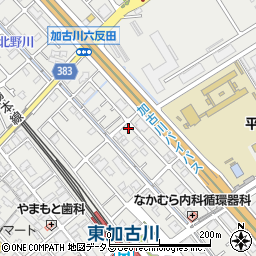 兵庫県加古川市平岡町新在家1375-10周辺の地図