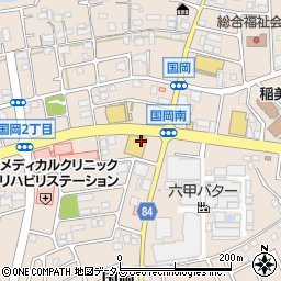 ジャパン明石稲美店周辺の地図