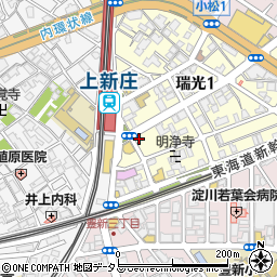ａｕショップ上新庄駅前周辺の地図