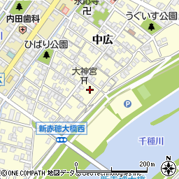 兵庫県赤穂市中広707周辺の地図