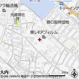 兵庫県加古川市野口町古大内492周辺の地図