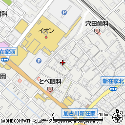 兵庫県加古川市平岡町新在家606-9周辺の地図