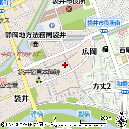 静岡県袋井市袋井20周辺の地図