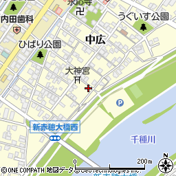 兵庫県赤穂市中広705周辺の地図