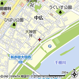 兵庫県赤穂市中広539周辺の地図