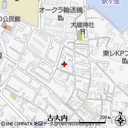 兵庫県加古川市野口町古大内381周辺の地図