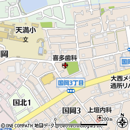 喜多歯科医院周辺の地図