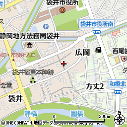 静岡県袋井市袋井15周辺の地図