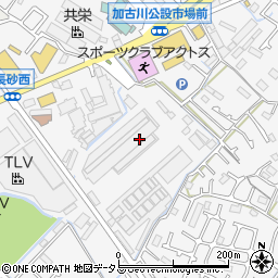 加古川市役所産業経済部　公設地方卸売市場周辺の地図