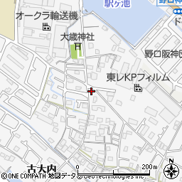 兵庫県加古川市野口町古大内436周辺の地図