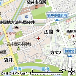 静岡県袋井市袋井14周辺の地図