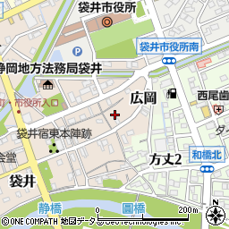 静岡県袋井市袋井11-1周辺の地図