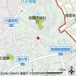 兵庫県芦屋市岩園町41-2周辺の地図