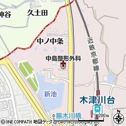 京都府木津川市吐師南ノ中条5周辺の地図