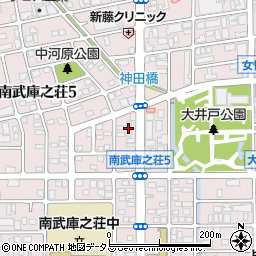 アベニュー武庫之荘Ｂ棟周辺の地図