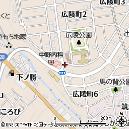 ファミリー株式会社　広陵店周辺の地図