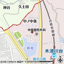京都府木津川市吐師南ノ中条15周辺の地図