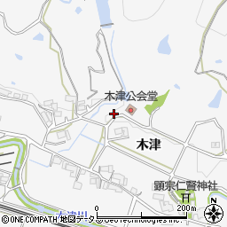 兵庫県神戸市西区押部谷町木津周辺の地図