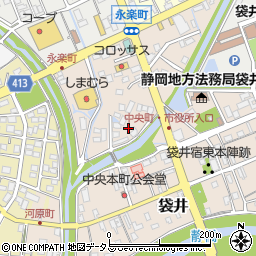 静岡県袋井市永楽町100周辺の地図