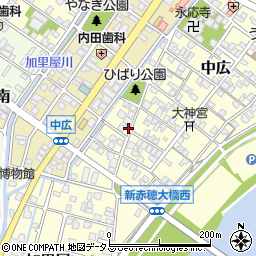 兵庫県赤穂市中広2098周辺の地図