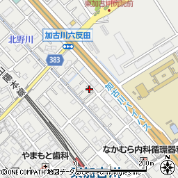兵庫県加古川市平岡町新在家1373-10周辺の地図