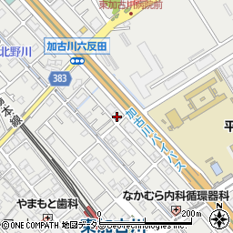 兵庫県加古川市平岡町新在家1374-13周辺の地図