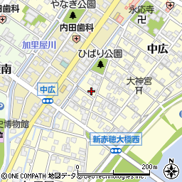 兵庫県赤穂市中広2100周辺の地図