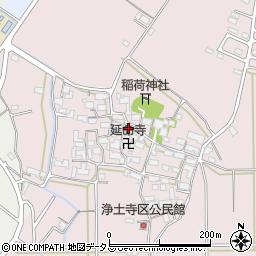 三重県津市安濃町浄土寺周辺の地図