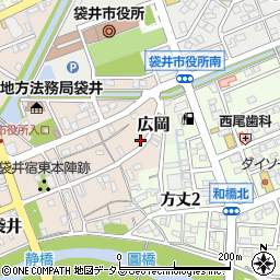 静岡県袋井市袋井4周辺の地図