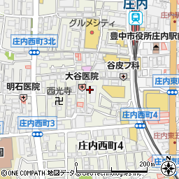 大阪府豊中市庄内西町周辺の地図