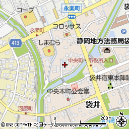 静岡県袋井市永楽町64周辺の地図