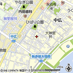 兵庫県赤穂市中広684周辺の地図