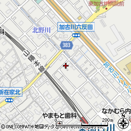 兵庫県加古川市平岡町新在家1121-7周辺の地図