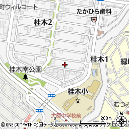 兵庫県神戸市北区桂木2丁目5周辺の地図