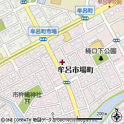 愛知県豊橋市牟呂市場町13周辺の地図