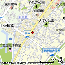 ファミリーマート赤穂中広店周辺の地図