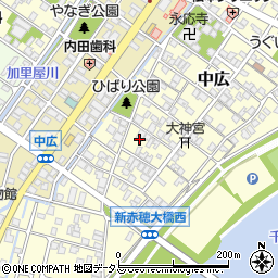 兵庫県赤穂市中広687周辺の地図