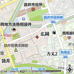 静岡県袋井市袋井9周辺の地図