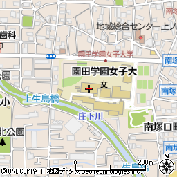 園田学園女子大学周辺の地図