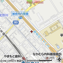 兵庫県加古川市平岡町新在家1374-1周辺の地図