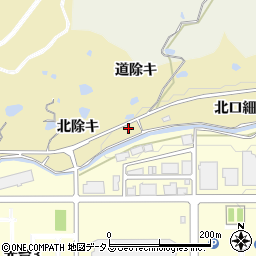 京都府精華町（相楽郡）東畑（東除キ）周辺の地図