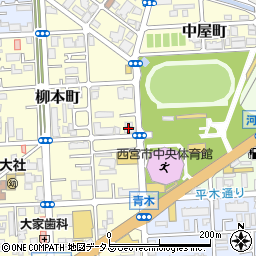ドミノ・ピザ　西宮中央運動公園前店周辺の地図