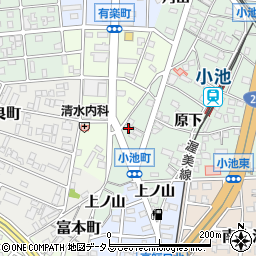 愛知県豊橋市小池町原下6周辺の地図