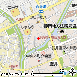 静岡県袋井市永楽町107周辺の地図