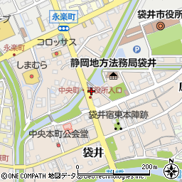 静岡県袋井市袋井380周辺の地図